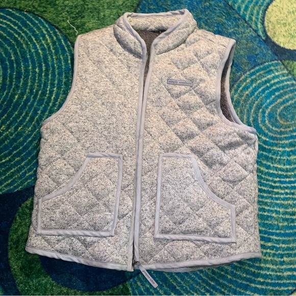 Simply Southern Other - Simply Southern Kids Quilted Gray Vest